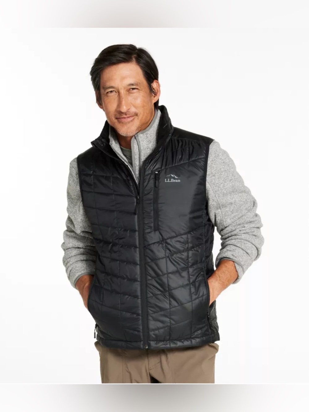NWOT L.L.Bean PrimaLoft Packaway vest black